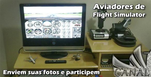 Envie sua foto p/ o video sobre Flight Simulator