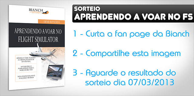 Sorteio: Livro Aprendendo a Voar no Flight Simulator