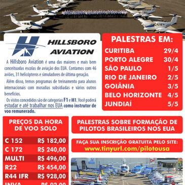 Hillsboro Aviation – Palestras no Brasil em 2013