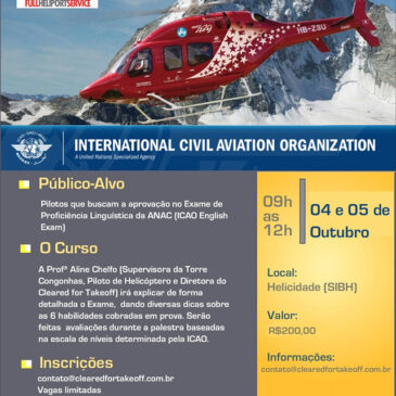 Prep Course for ICAO Exam – 04 e 05 de Outubro