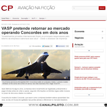 “VASP retorna operando Concordes”