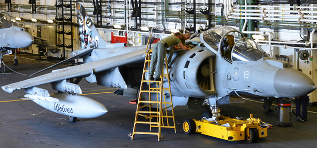 Dissecando um porta-aviões: Hangar e Oficinas de Manutenção