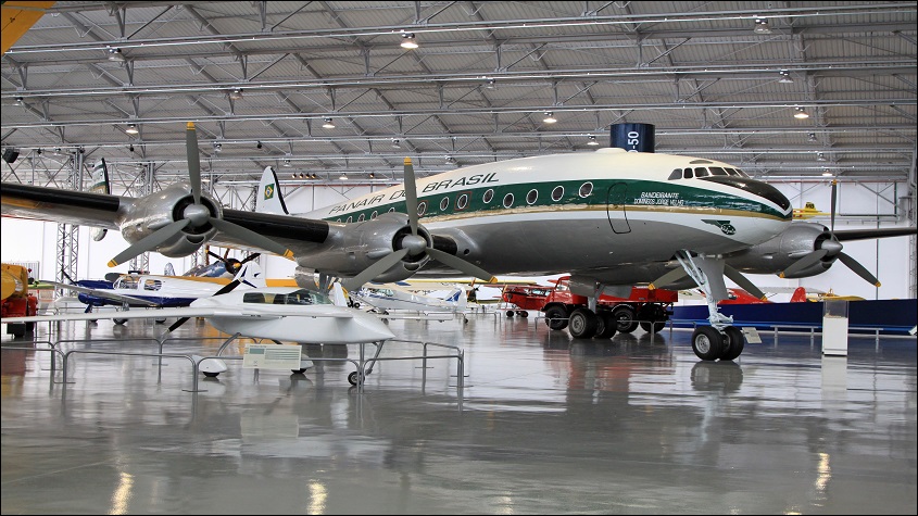 Lockheed Constellation da Panair do Brasil, em exibição no Museu da TAM, em São Carlos/SP