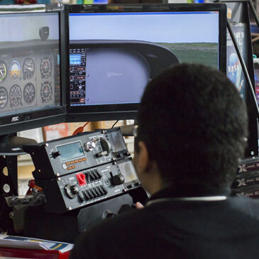 Estaremos com o simulador do X-Plane na FNAC